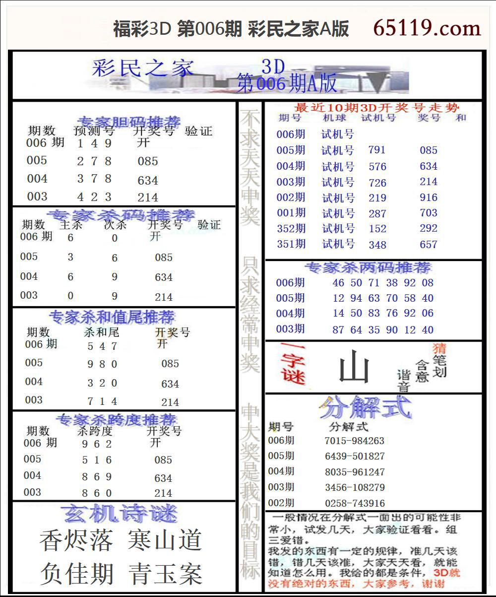 福彩3D彩民之家A版